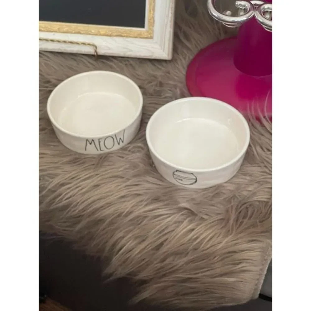 Cat Food and Water Bowl -Rae Dunn